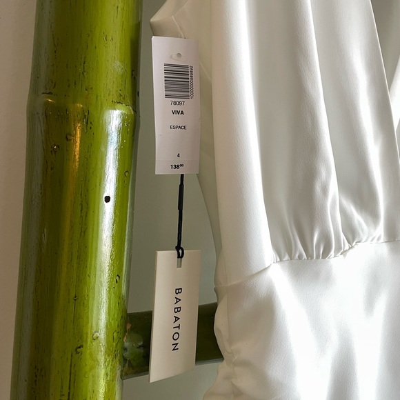 Babaton white viva dress size 4 - Picture 3 of 3